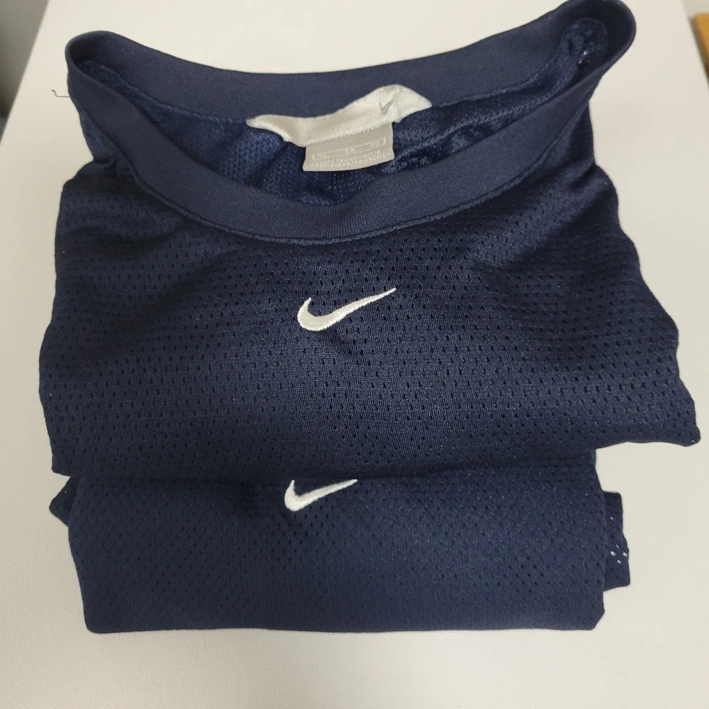 Lot of 2 Nike Mesh Sleeveless Tank Tops Mens XL Center Swoosh Athletic Gym‎ Y2K